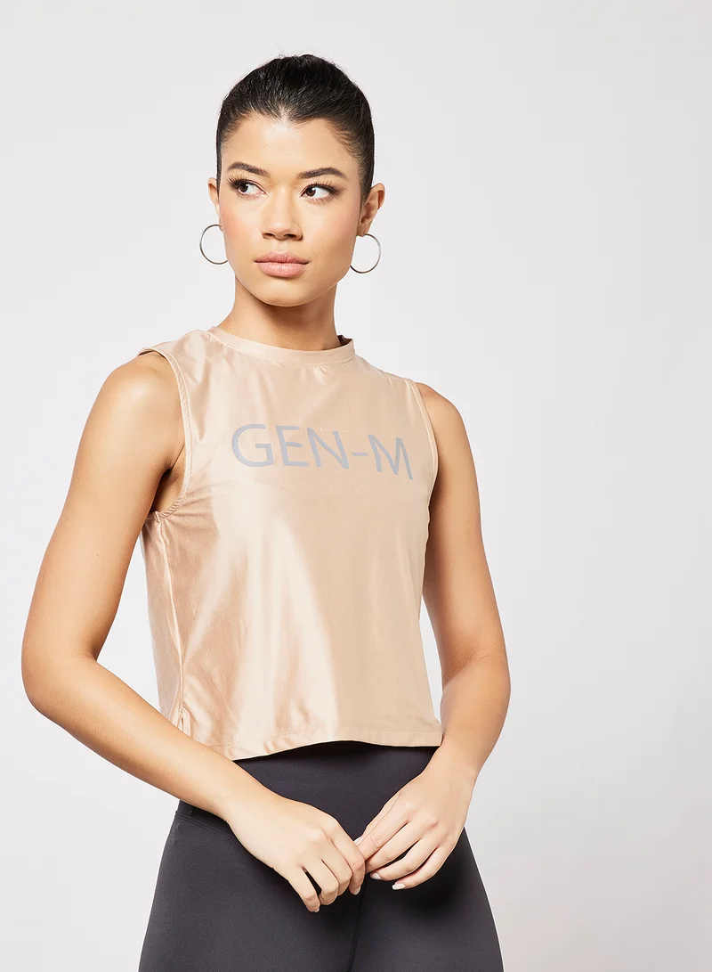 Sivvi x GenM Logo Crop Tank Top