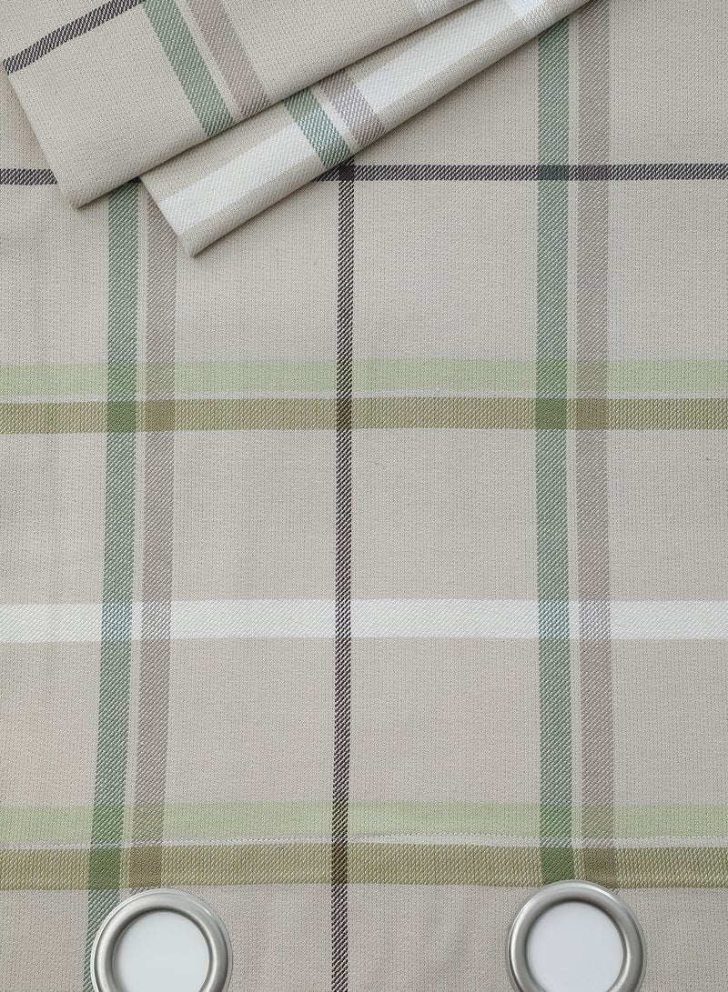 هوم تاون ستارة نافذة مزدوجة بتصميم مربعات وخطوط مع عيون معدنية - Image 3