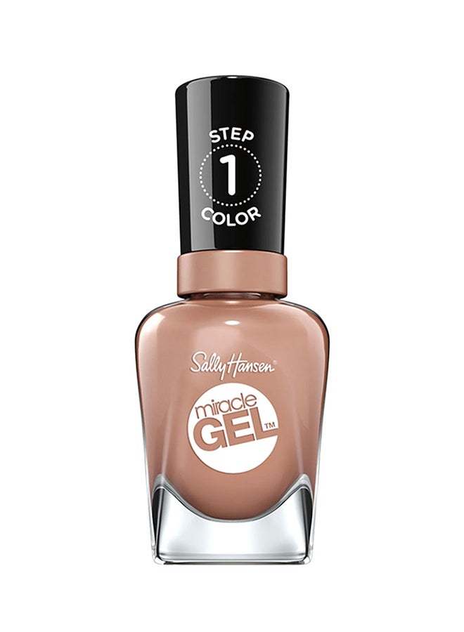 Sally Hansen Miracle Gel A Light Tan Nude Nail Polish Totem-ly Yours  - Image 1