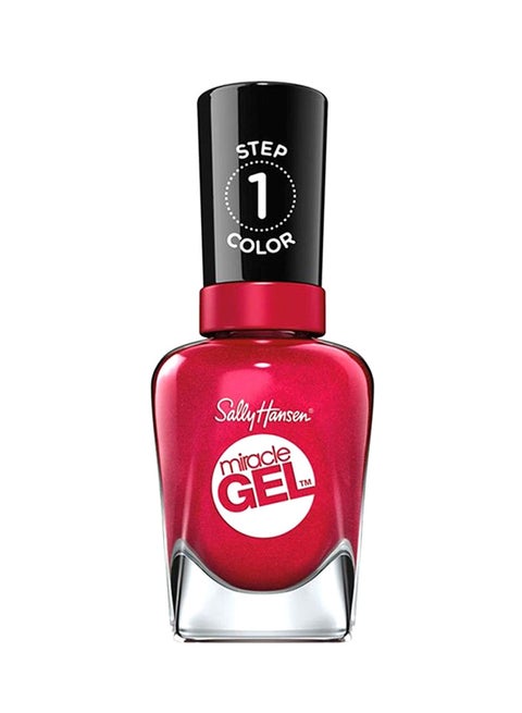 Miracle Gel A Rich Dark Red Nail Polish Bordeaux Glow
