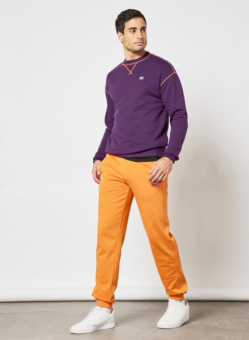 Russell Athletic - Contrast Stitch Sweatshirt Purple - Image 1