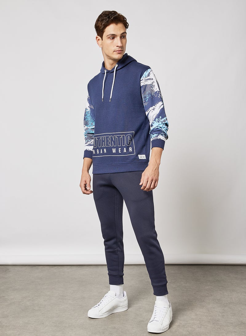 ABOF - Regular Fit Sweatshirt Navy Blue - Image 1