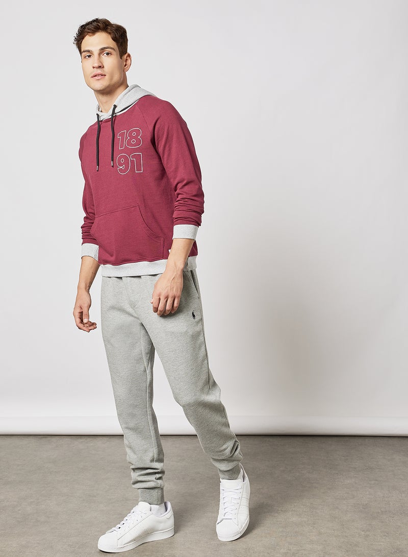 ABOF - Regular Fit Sweatshirt Maroon - Image 1