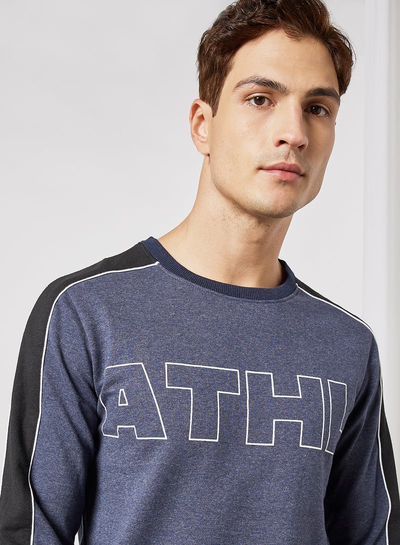 Regular Fit Sweatshirt Blue - v1639488257/N48946232V_4