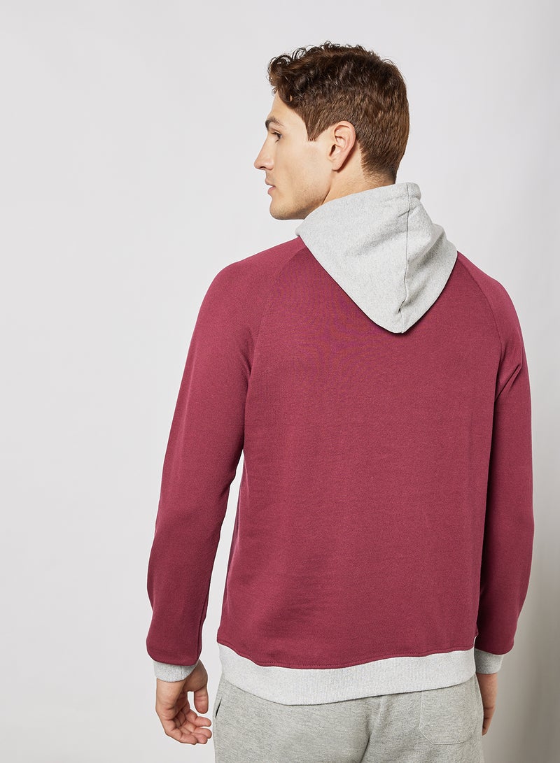ABOF - Regular Fit Sweatshirt Maroon - Image 1
