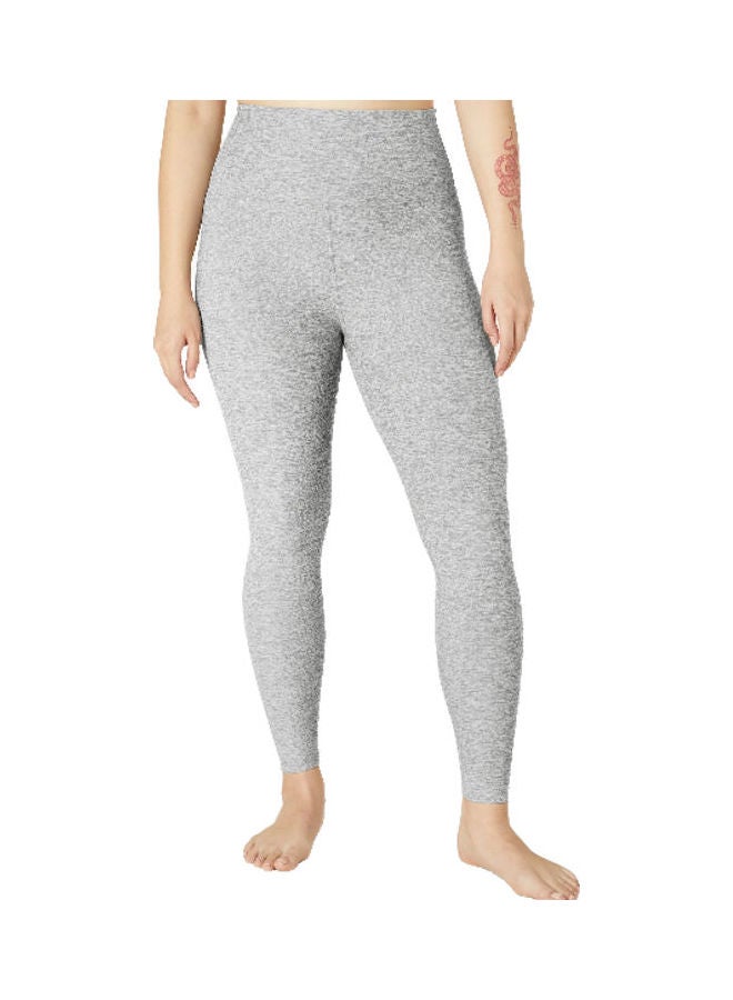 بيوند يوغا Spacedye Printed Caught In The Midi High Waisted Leggings Silver Mist Camo  - Image 1