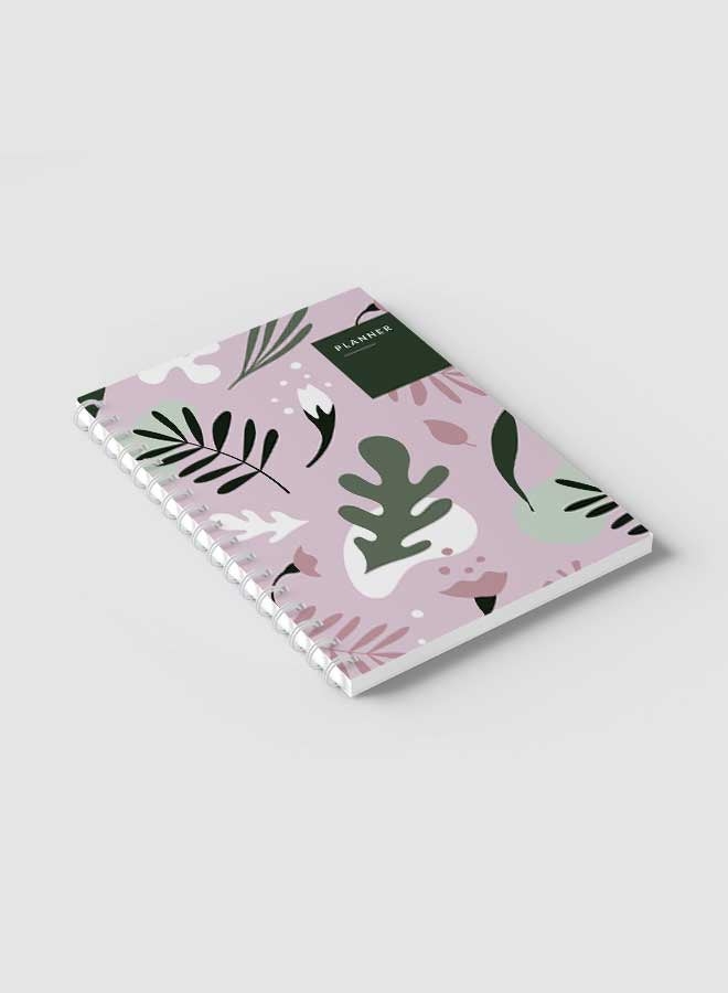 LOWHA Spiral Notebook for School or Business Note Taking with 60 Sheets Floral Design Planner Multicolour  - Image 2