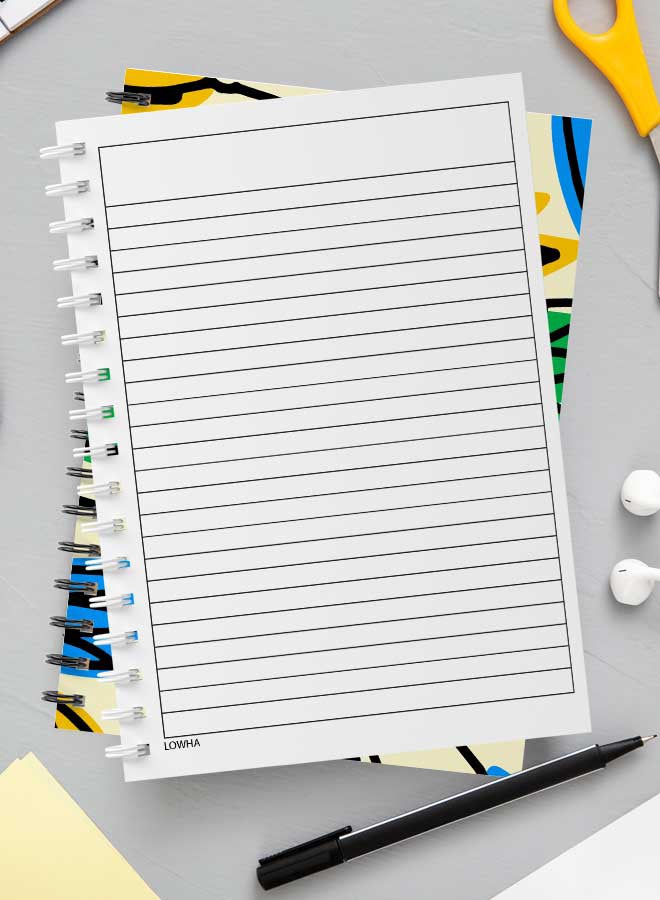 لوحة دفتر سلك متعدد الألوان - Image 3