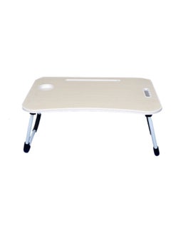 Generic Foldable Laptop Table With Cup Holder 60 x 28 x 40cm Multicolour  - Image 1