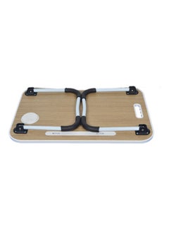 Generic Foldable Laptop Table With Cup Holder 60 x 28 x 40cm Multicolour  - Image 2