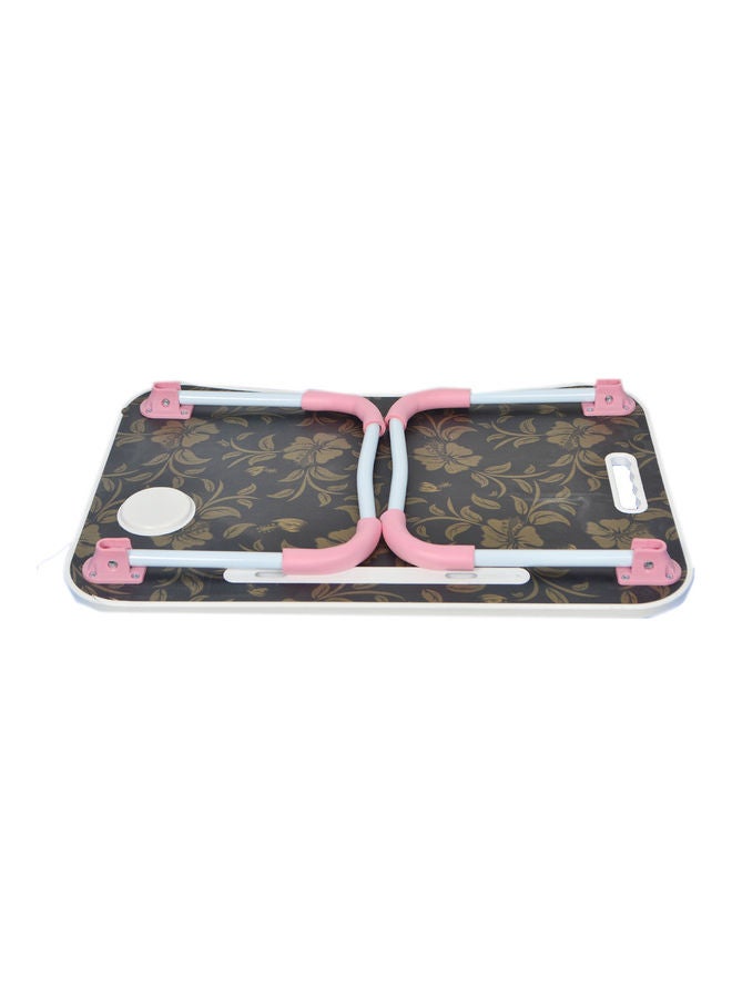 Generic - Foldable Laptop Table With Cup Holder 60 x 28 x 40cm Multicolour - Image 1