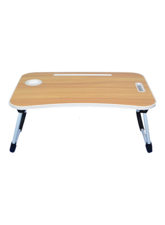 Generic - Foldable Laptop Table With Cup Holder 60 x 28 x 40cm Multicolour - Image 1