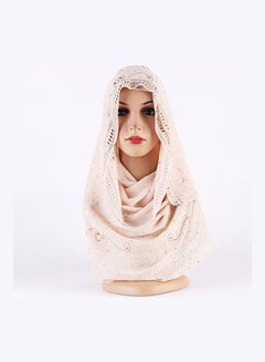 Hot Diamond Pearl Snow Imitation Headscarf Beige