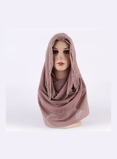 Hot Diamond Pearl Snow Imitation Headscarf Brown