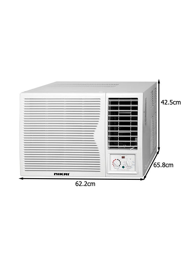 NIKAI - 2 Ton Rotary Window Air Conditioner, Energy Efficient Cooling With T3 Tropical Rotary Compressor, R410 Gas, 24000 BTU AC, Ideal For Living Room, Bedroom, Office or Small Café NWAC24031N7/N11 White - Image 1