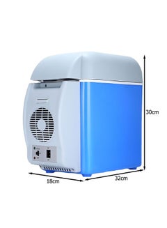 Generic Multi-Function Portable Car Mini Fridge 7.5 L 2724667419743 Blue/White  - Image 2