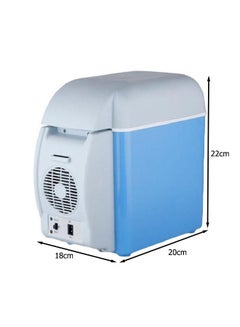 Generic Multi-Function Portable Car Mini Fridge 7.5 L 2724675505933 Blue/White  - Image 2