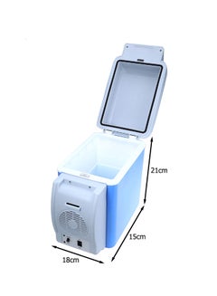 Generic Portable Car Refrigerator With Strap And Charger 7.5 L K7085-1 Grey/Blue/White  - Image 2