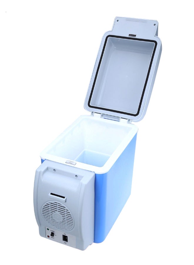 Portable Car Refrigerator With Strap And Charger 7.5 L K7085-1 Grey/Blue/White  - Image 4