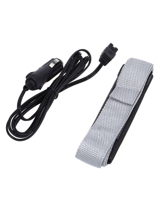 Portable Car Refrigerator With Strap And Charger 7.5 L K7085-1 Grey/Blue/White  - Image 3