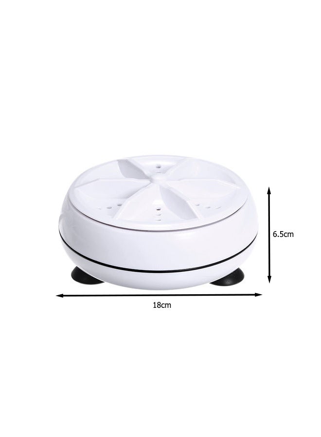 3-In-1 Portable Mini Washing Machine Rotating Turbine Washer NE-CIN116 White