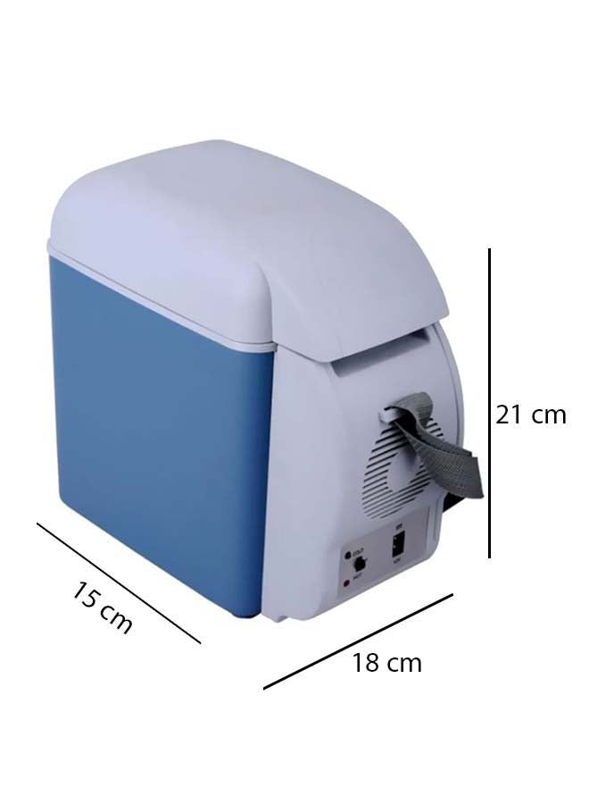 Generic - Multi-Function Portable Car Mini Fridge 7.5 L 2724443128524 Blue/White - Image 1
