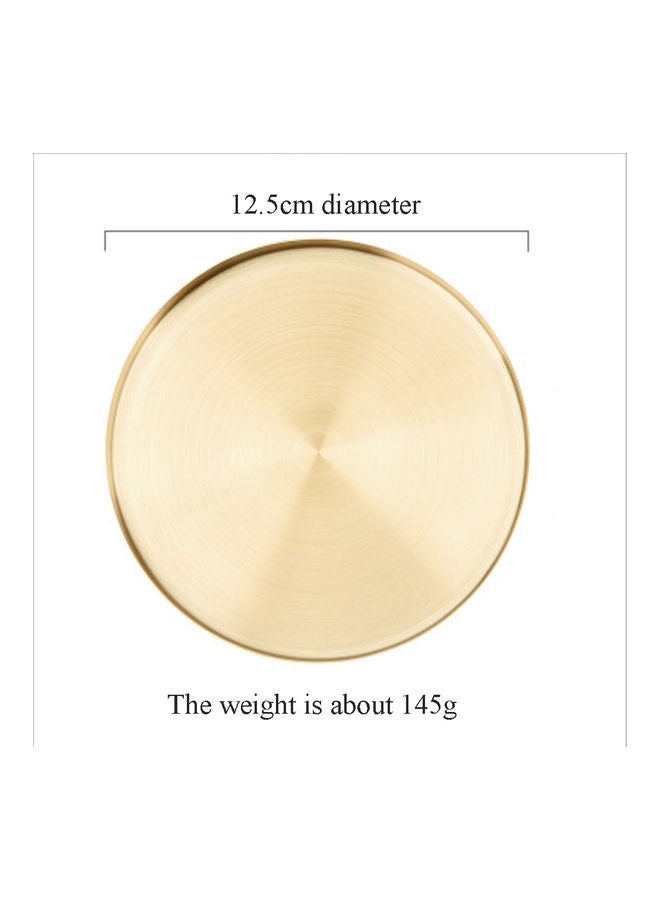 Arabest Stainless Steel Serving Tray Gold 12.5 X 1.9cm  - Image 3