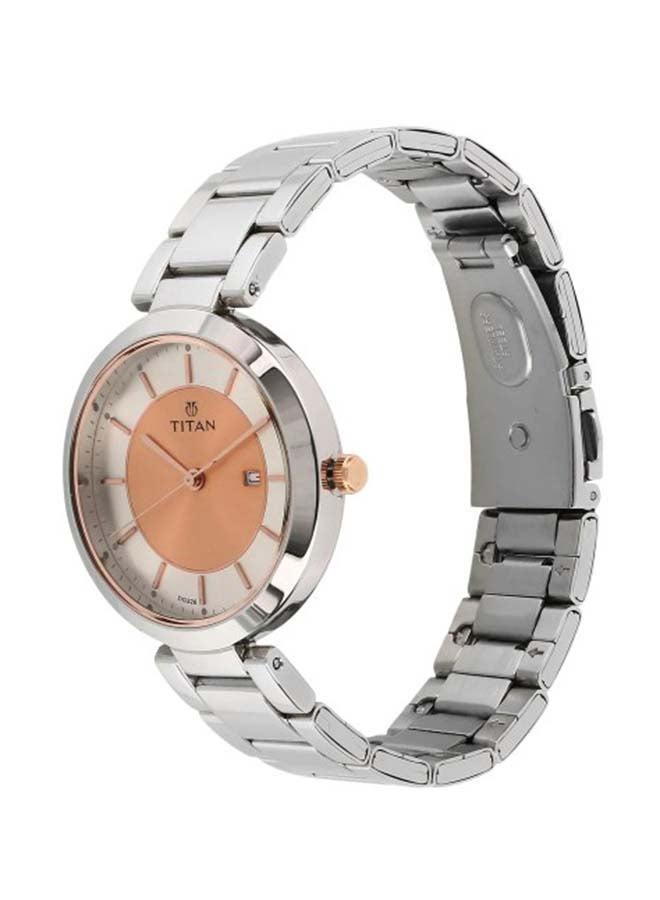 تيتان ساعة يد بعقارب مضادة للماء طراز 2480KM01 للنساء - Image 3