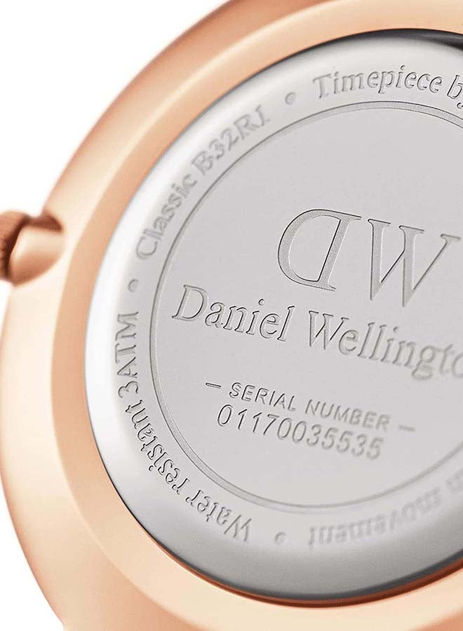 DANIEL WELLINGTON Women's Women's Petite Ashfield Stainless Steel Analog Quartz Wrist Watch  - Image 4
