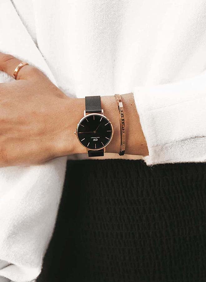 DANIEL WELLINGTON Men's Men's Petite Ashfield Stainless Steel Analog Quartz Wrist Watch - Image 4