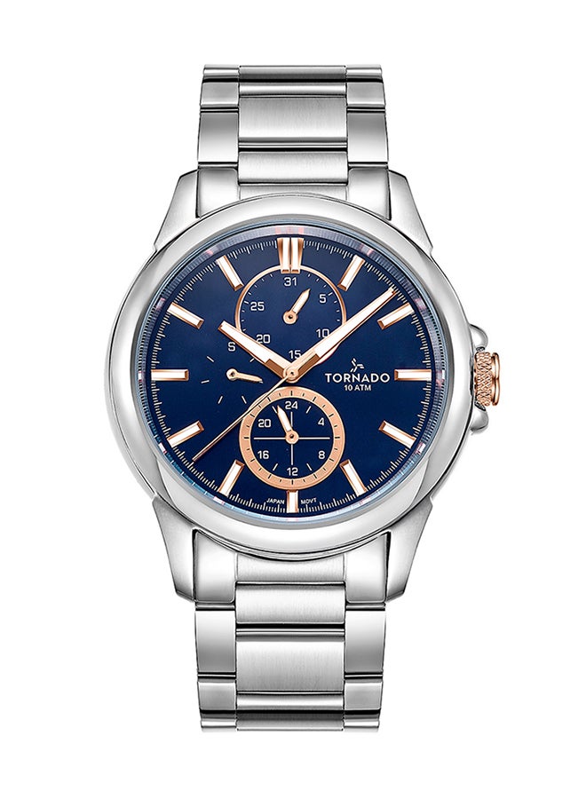 TORNADO Men's Men's Stainless Steel Multi Function Watch T6107-SBSL - 45 mm - Image 1