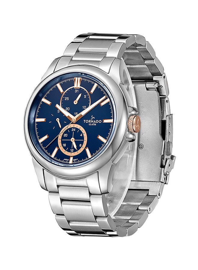 TORNADO Men's Men's Stainless Steel Multi Function Watch T6107-SBSL - 45 mm - Image 2