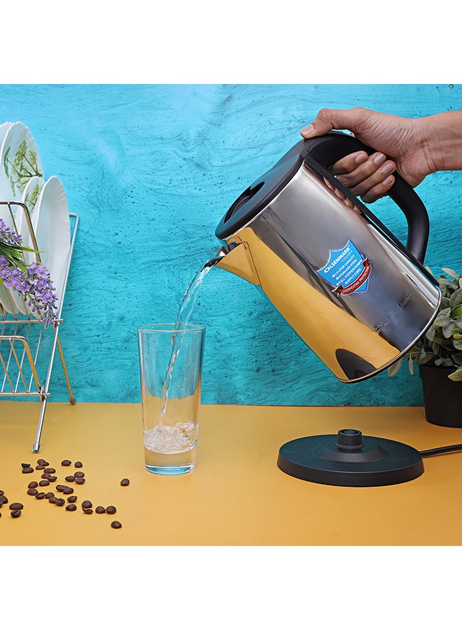 أولسنمارك غلاية كهربائية 2.5 L 1800 W OMK2332 أسود/ فضي  - Image 2