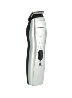 Rechargeable Hair Trimmer  with Chromium Steel Blade - LED indicator light, Cordless - 5 Position Attachment with 3 Jawline Comb, Charging stand And Lubricant Oil Silver/Black - v1639556380/N39491832A_6