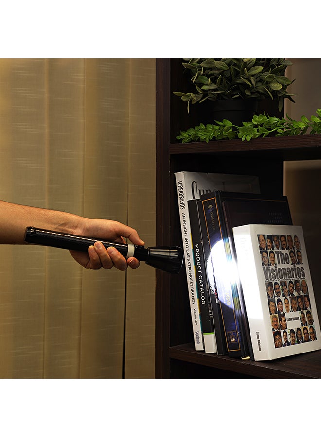 Olsenmark 4-In-1 Rechargeable LED FlashLight Black  - Image 2