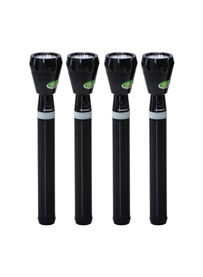Olsenmark 4-In-1 Rechargeable LED FlashLight Black  - Image 1
