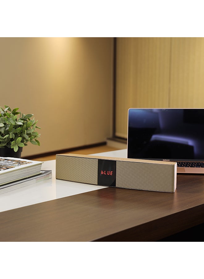 أولسنمارك مكبر صوت محمول يعمل بتقنية البلوتوث ذهبي/ أسود - Image 2