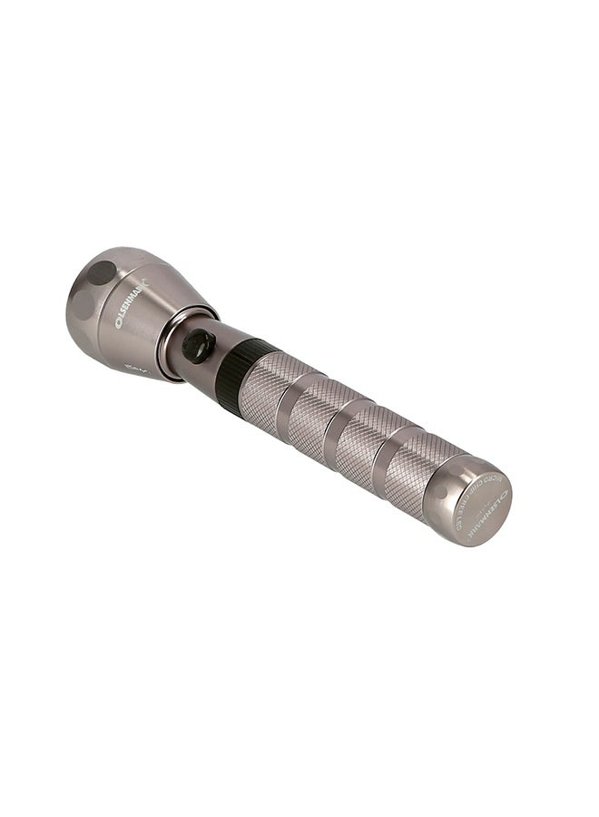 Rechargeable LED Flashlight Silver/Black