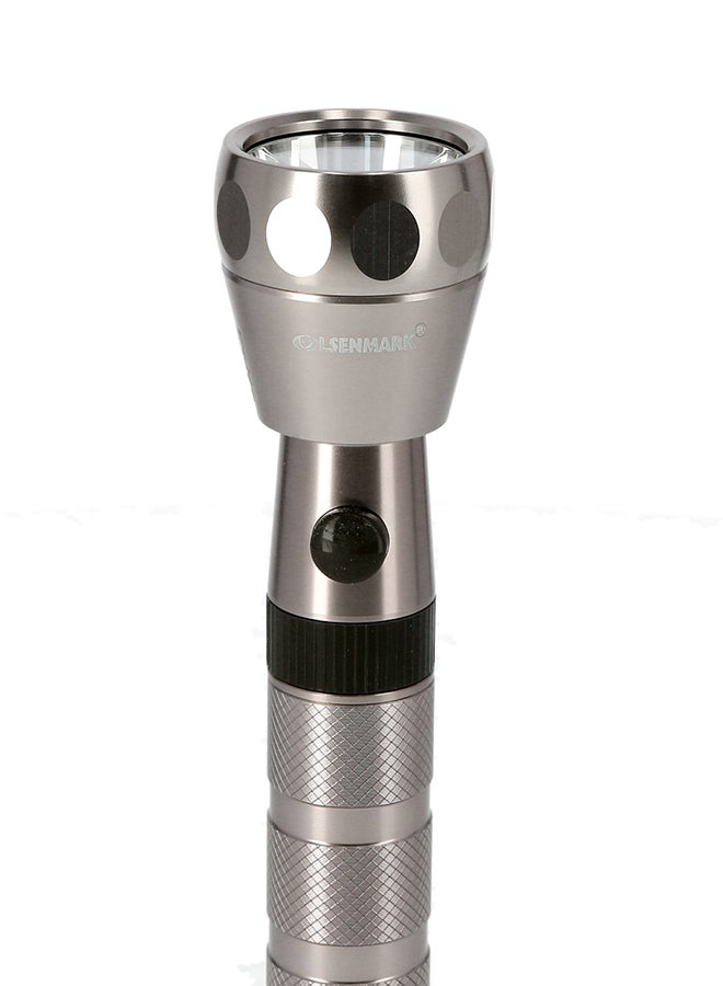 Rechargeable LED Flashlight Silver/Black