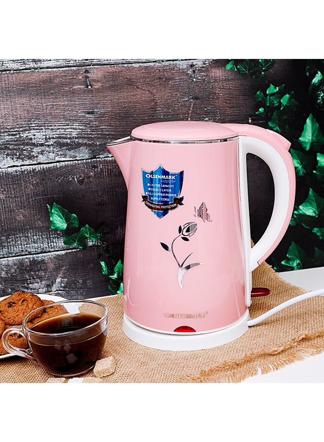 أولسنمارك غلاية كهربائية 1.8 L 1500 W OMK2355 وردي/أبيض - Image 5