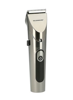 Olsenmark Rechargeable Hair & Beard Trimmer With 3 Detachable Combs, 9MM, 6MM & 3 MM, Stainless Steel Blades, Soft Touch Switch, Separate Dial Inside Black/Silver 20.5cm  - Image 2