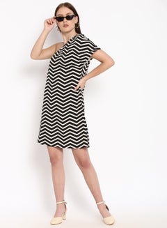 Women's Slim Fit Dress Black/White - v1639556935/N48088737V_3