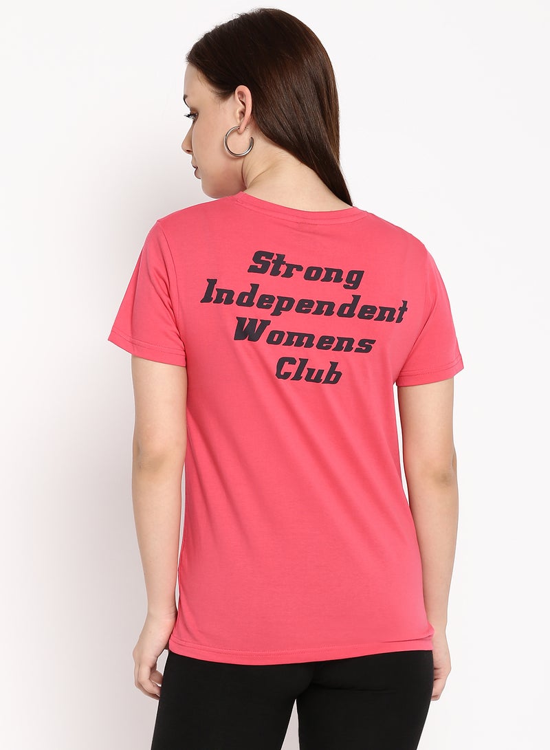 Blue Saint - Women's Regular Fit T-Shirt Pink - Image 1