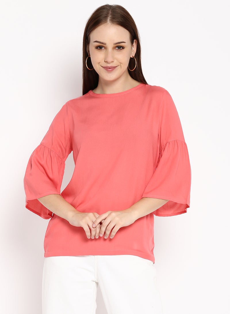 Blue Saint Women's Regular Fit Top Pink - Image 1
