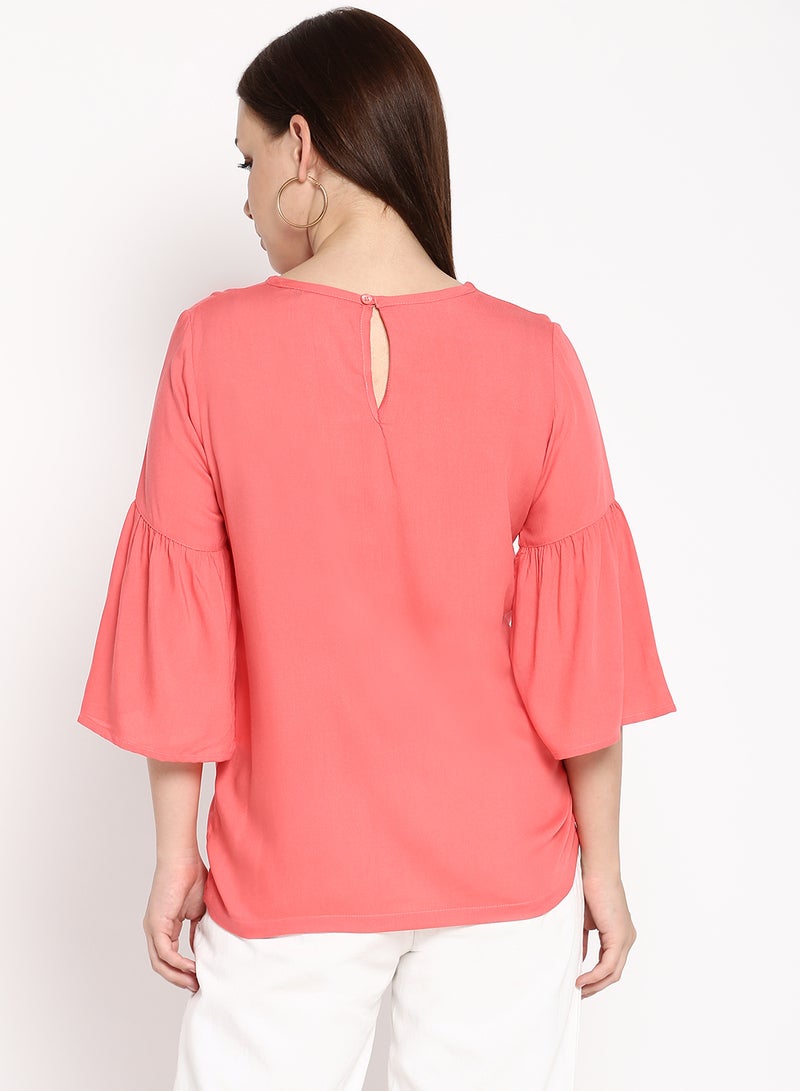 Blue Saint Women's Regular Fit Top Pink - Image 2