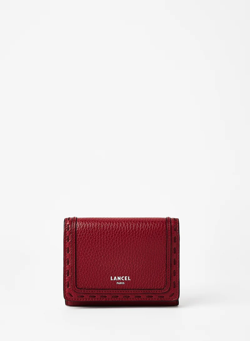 Lancel Premier Flirt Trifold Wallet Burgundy