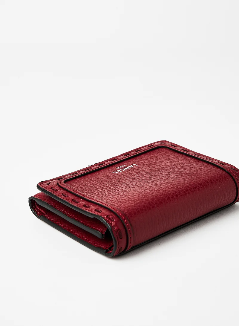 Lancel Premier Flirt Trifold Wallet Burgundy