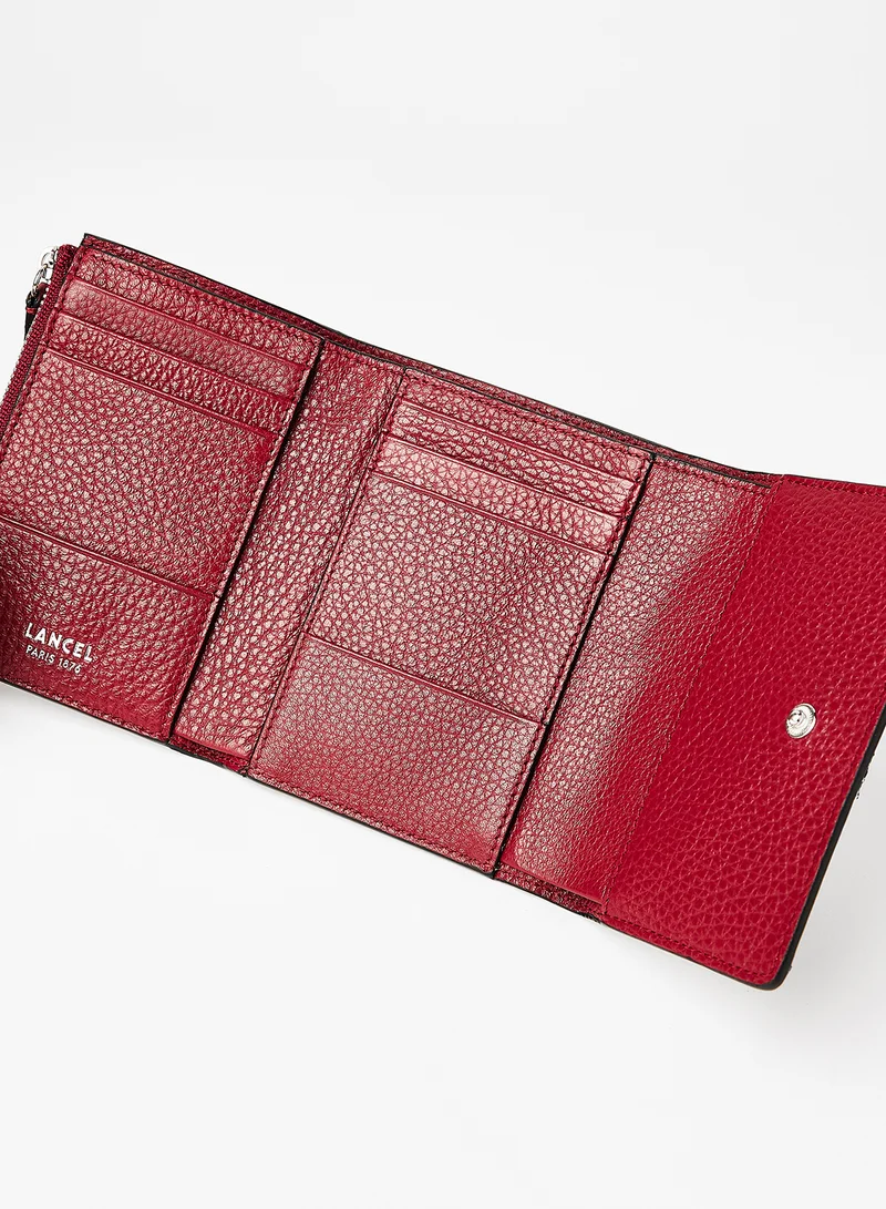 Lancel Premier Flirt Trifold Wallet Burgundy