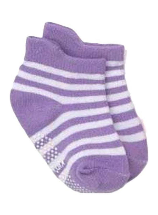 Generic - 100% Cotton Antislip Socks Striped Multicolour - Image 1
