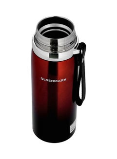 Olsenmark Vacuum Bottle Maroon/Silver 600ml  - Image 3
